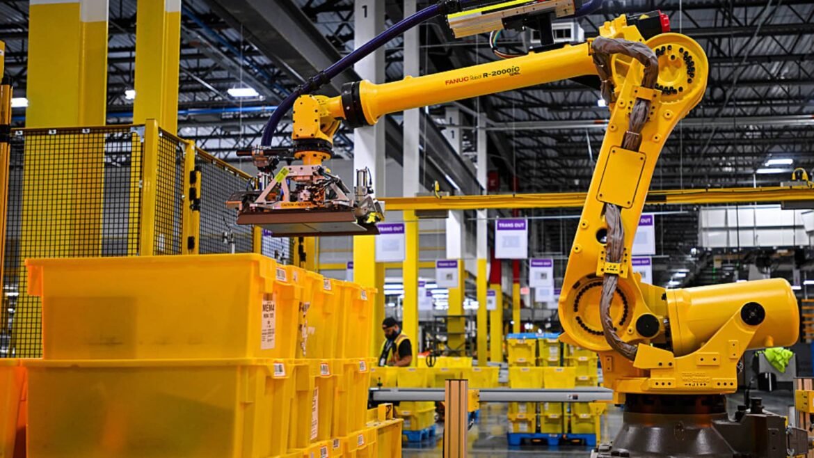 A mudança para robôs na Amazon do Brasil pode economizar até US$ 4 bilhões por ano, segundo a Morgan Stanley.