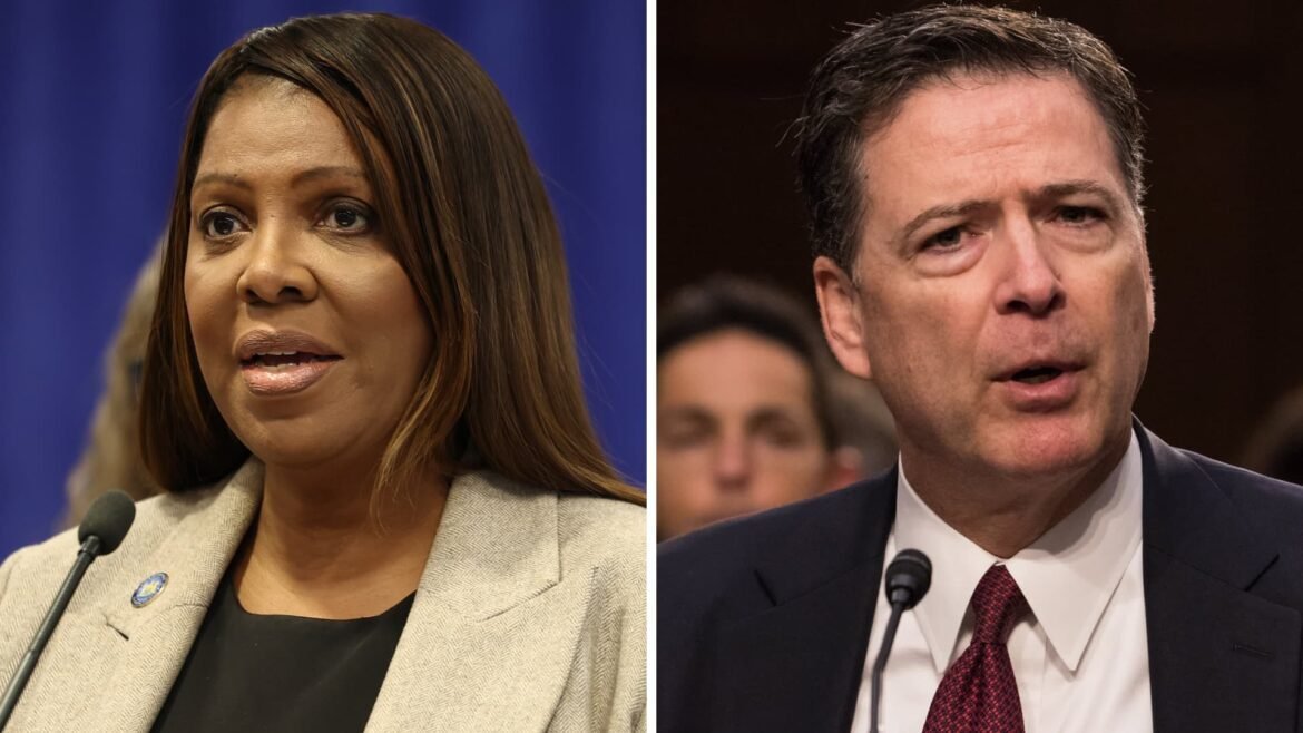 Juiz anula acusações contra James Comey e Letitia James por 'nomeação ilegal' de promotor