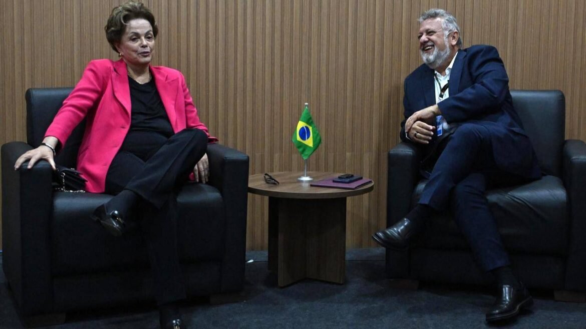 Na COP30, presidente da Caixa e Dilma firmam aliança com bancos chineses.