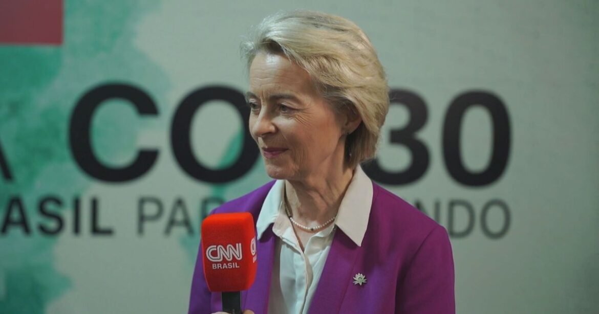 Von der Leyen à CNN: Estou confiante na conclusão do acordo UE-Mercosul em dezembro