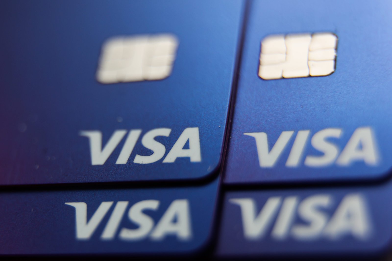 Cartão Visa de perto
