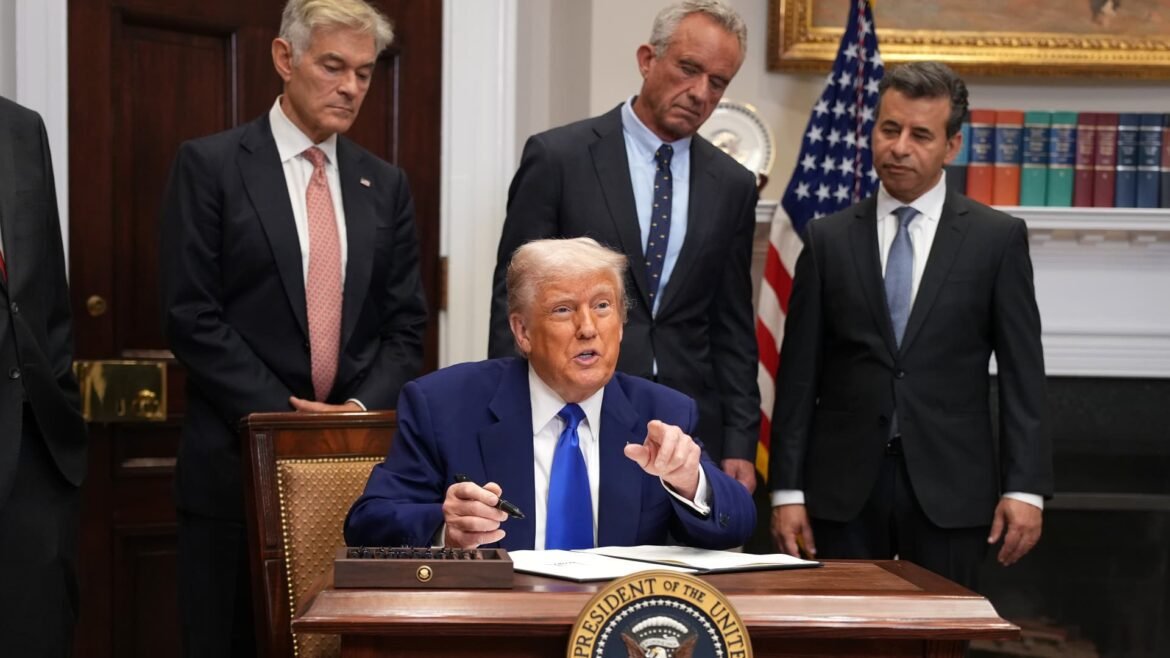 Nove empresas farmacêuticas firmam acordos com Trump para reduzir preços de medicamentos.