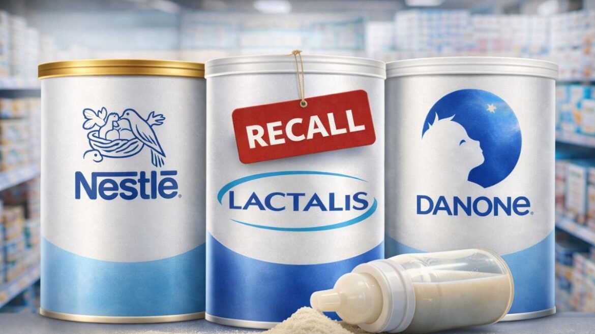 Outra gigante do setor anuncia recall de fórmula infantil por risco de contaminação após Nestlé e Lactalis.