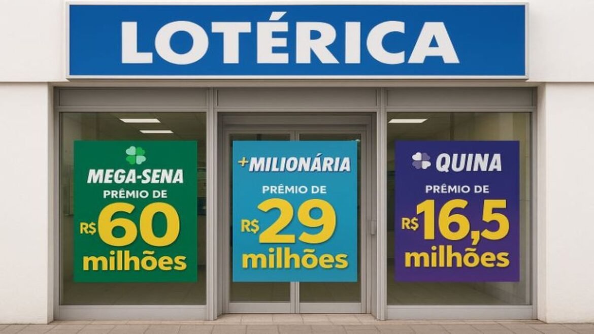 Mega-Sena abre a semana com o maior prêmio da Caixa: R$ 60 milhões em disputa