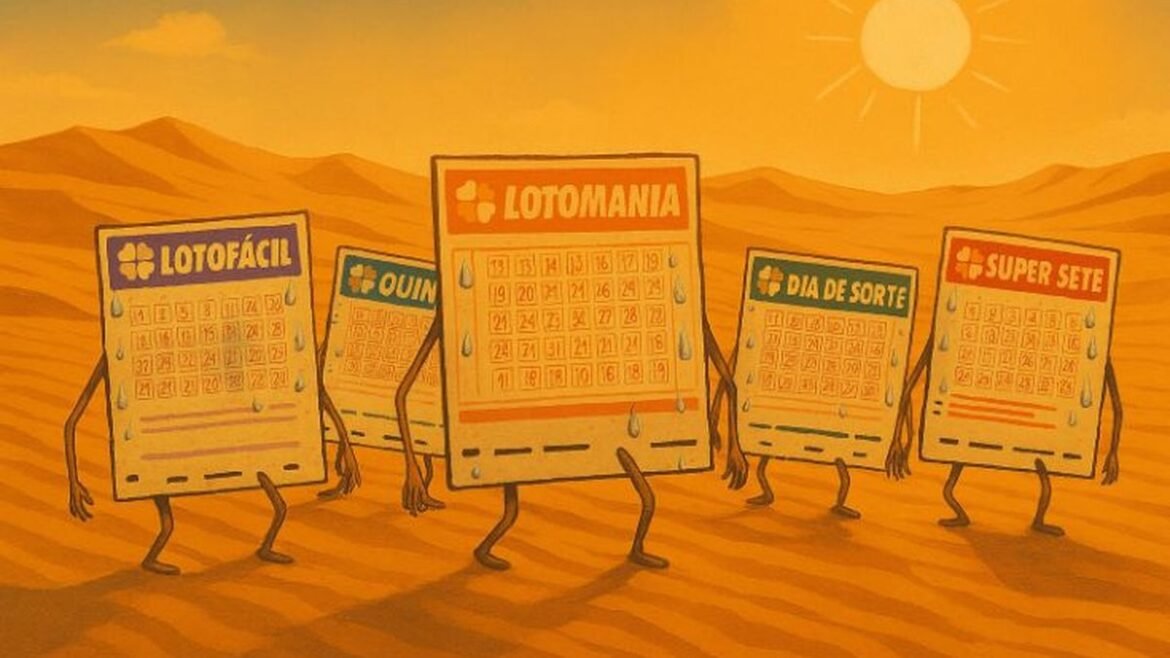 Lotofácil, Quina e outras loterias acumulam; Mega-Sena pode chegar a R$ 45 milhões hoje.