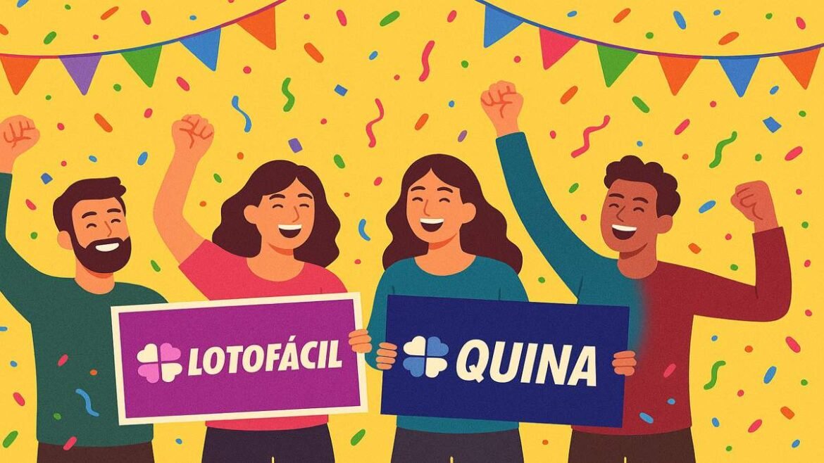 Lotofácil registra dois ganhadores, enquanto sortudo da Quina fatura R$ 13 milhões