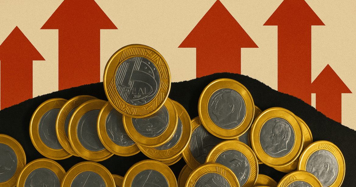 Dívida pública federal aumenta 2,66% em maio, totalizando R$ 9,03 trilhões.