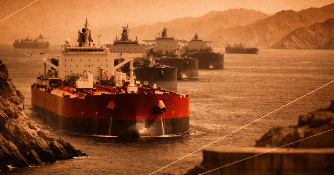 Trump afirma que Ormuz foi reaberto, mas a maioria dos navios continua ancorada.
