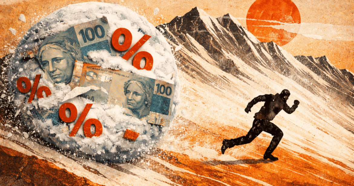 Conflito entre política fiscal e taxa de juros provoca "bola de neve" na dívida pública
