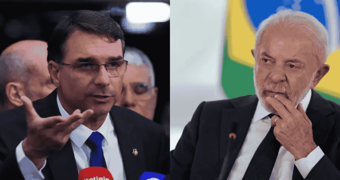 Diferença entre Lula e Flávio Bolsonaro no segundo turno reduz para 1 ponto, indica pesquisa BTG Pactual Nexus.