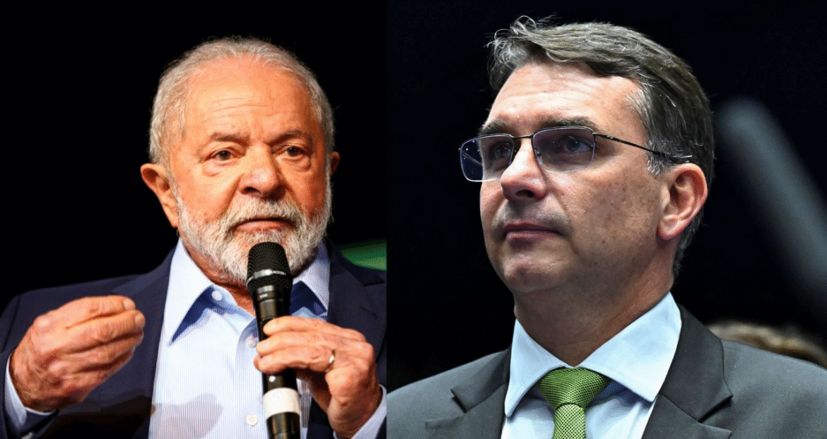Flávio Bolsonaro avança, mas Lula continua na liderança e venceria concorrentes em ambos os turnos, revela Indexa Pesquisas.